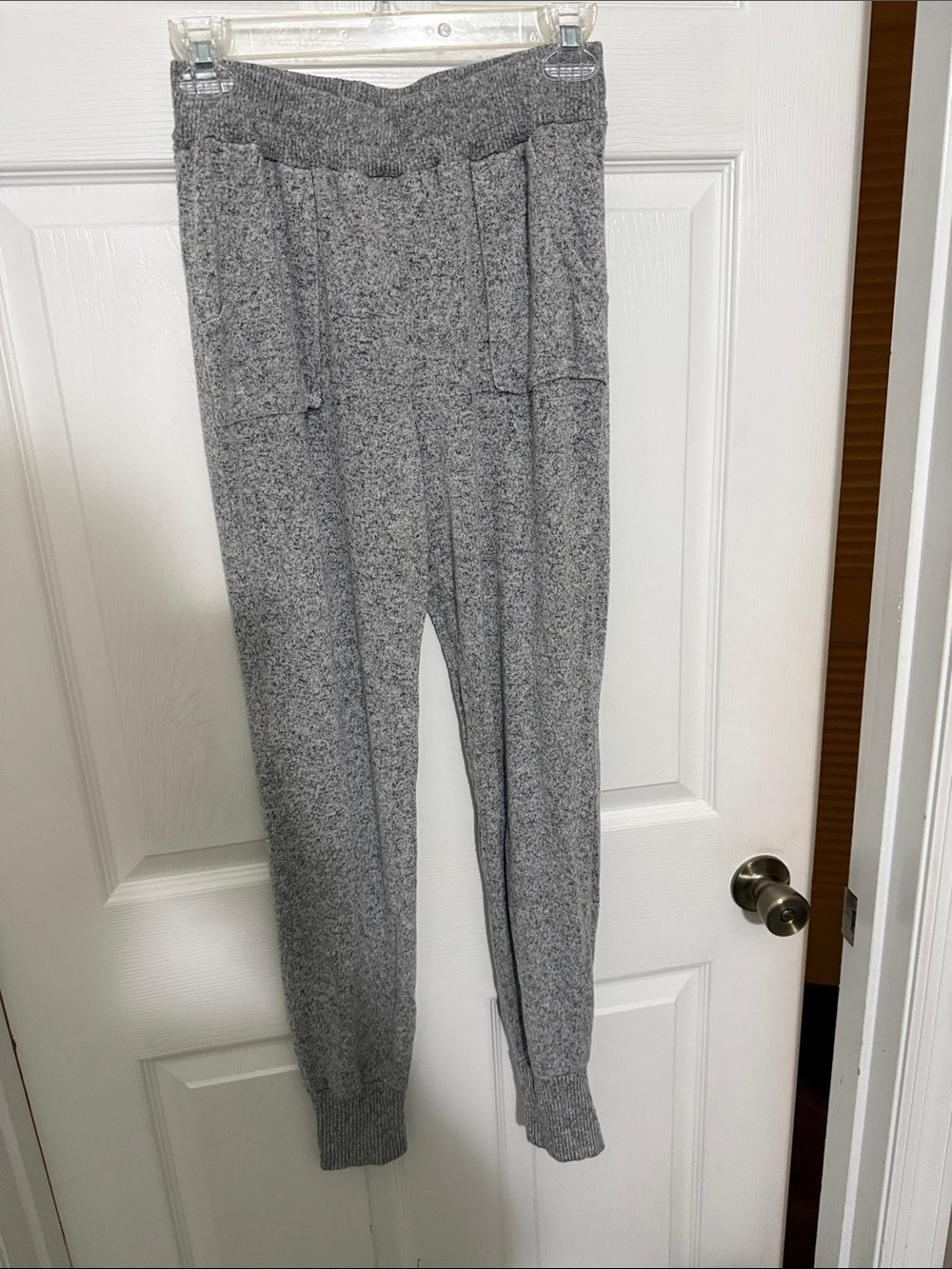 Olivia Rae Light Gray Marled Knit Lounge Pants
